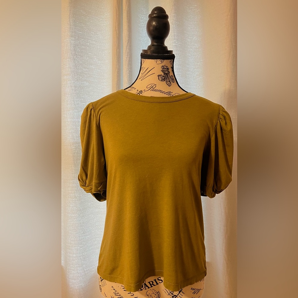 a new day Olive Puff Sleeve Blouse